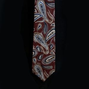 Givenchy maroon paisley tie